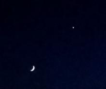 Venus en maansikkel - Dirk Van Rompaey (17/05/2018)