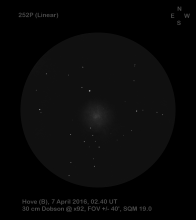 Komeet 252P Linear - Jef De Wit (07/04/2016)