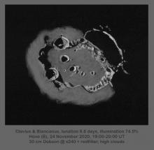 Schets krater Clavius - Jef De Wit (24/11/2020)