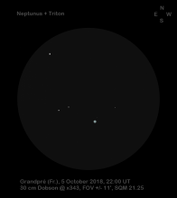 Schets Neptunus en Triton - Jef De Wit (05/10/2018)