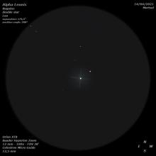 Schets dubbelster Regulus - Jan De Ceuster (14/04/2021)